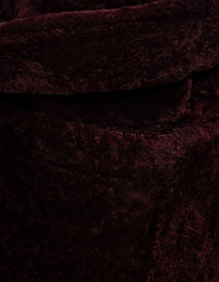 Shearling-Wende-Mantel mit Bindegürtel