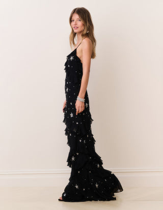Maxi-Trägerkleid Rialto mit Strass-Verzierung