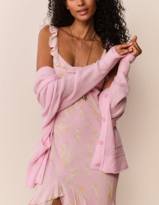 Gemustertes Midi-Kleid Roseline