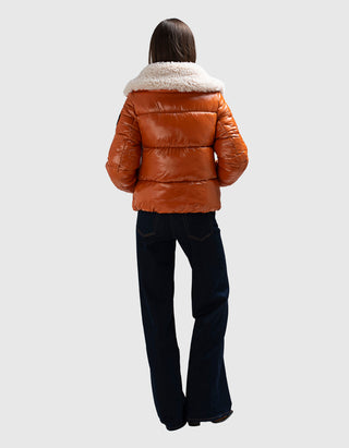 Steppjacke Moma mit Kunstfellkragen