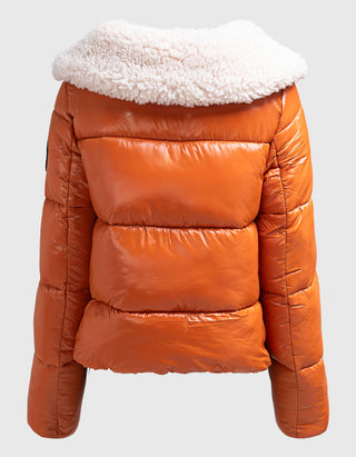 Steppjacke Moma mit Kunstfellkragen