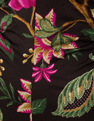 Gemustertes Midi-Kleid Mavis