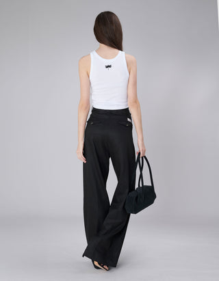 Cropped Tanktop mit Stickerei