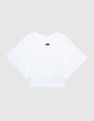 Oversize T-Shirt mit Stickerei