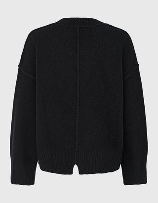 Woll-Mix Pullover mit Rundhalsausschnitt
