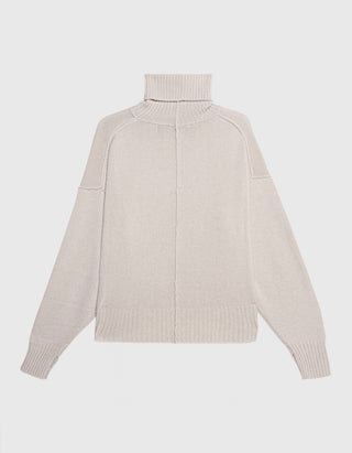 Oversize Rollkragen-Kaschmirpullover