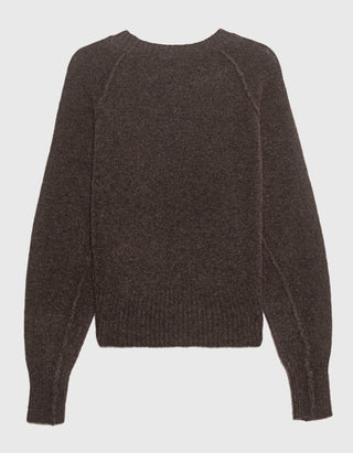 Kaschmir-Mix Boxy Raglan-Pullover mit Seidenanteil