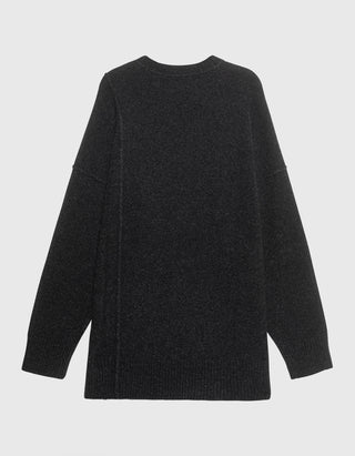 Oversize Kaschmir-Seiden-Mix Pullover-Kleid