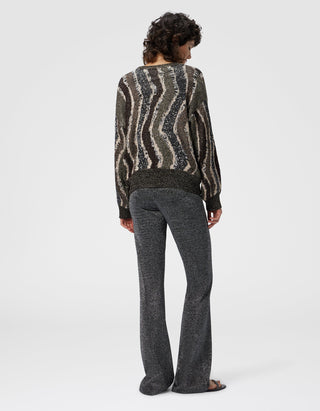 Boxy-Cardigan mit Pailletten