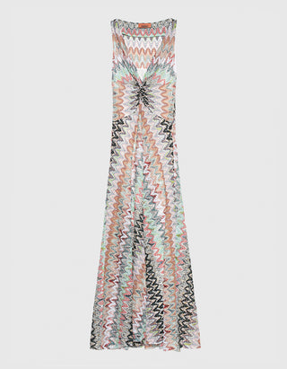 Maxi-Kleid mit Effektgarn