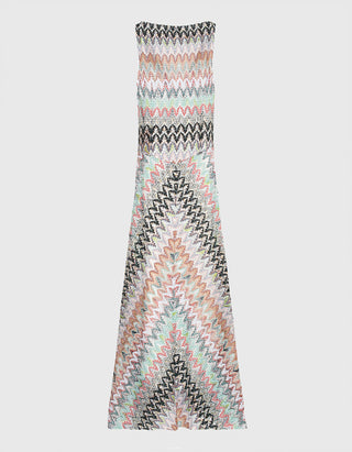 Maxi-Kleid mit Effektgarn