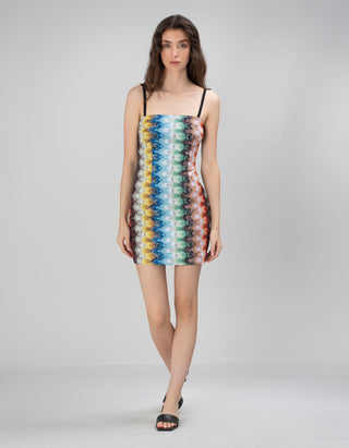 Bustier-Minikleid mit abnehmbaren Trägern