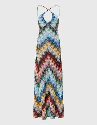 Maxi-Kleid mit gekreuzten Trägern