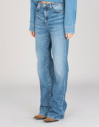 Flare-Leg Jeans Blue