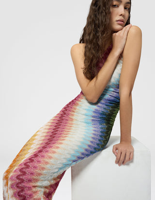 One-Shoulder Maxi-Kleid