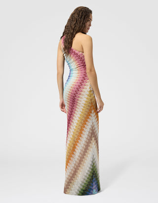 One-Shoulder Maxi-Kleid