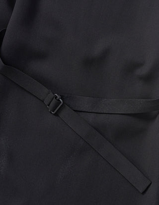 Wide-Leg Hose mit Riemen-Details