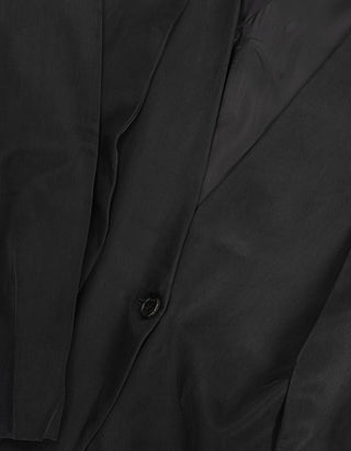 Oversize Blazer im Layering-Look mit Schulterpolstern