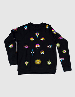 Besticktes Sweatshirt The Eyes Have It