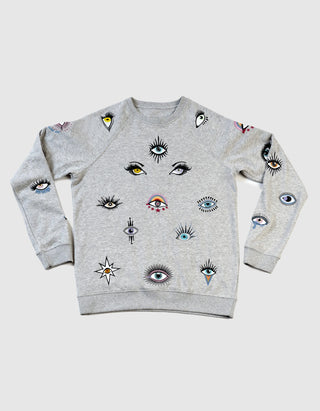 Besticktes Sweatshirt The Eyes Have It
