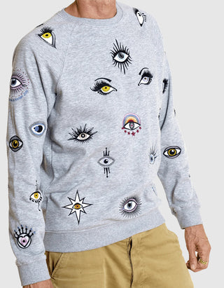 Besticktes Sweatshirt The Eyes Have It