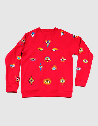 Besticktes Sweatshirt The Eyes Have It