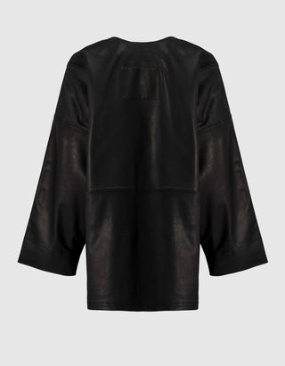 Lederjacke Elson im Kimono-Style