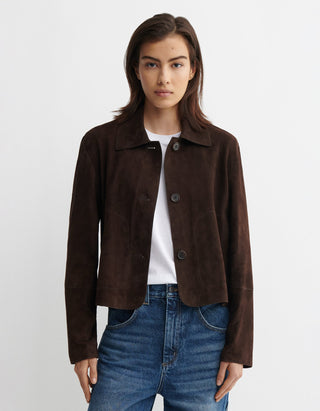 Veloursleder-Jacke Emy Goat Suede