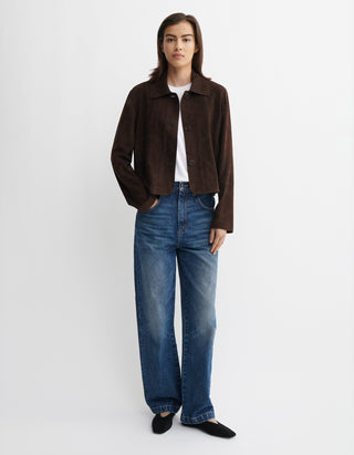 Veloursleder-Jacke Emy Goat Suede