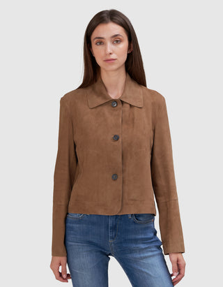 Veloursleder-Jacke Emy Goat Suede