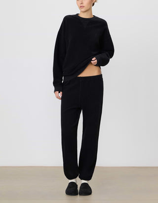 Strukturierte Classic Jogginghose mit Label-Stickerei