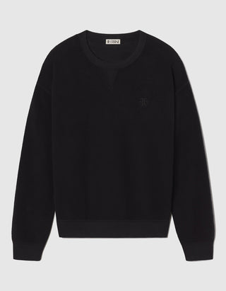 Strukturiertes Classic Crew Sweatshirt mit Label-Stickerei