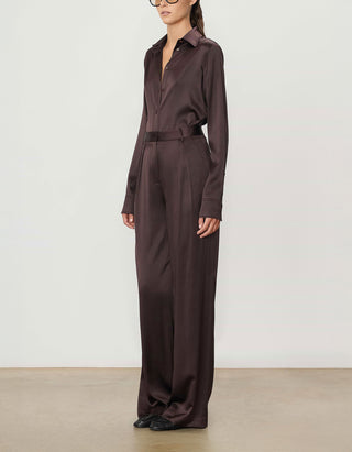 Seidenstretch-Bundfaltenhose Josephine