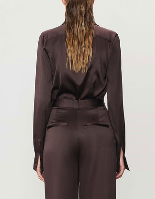 Seidenstretch-Hemdbluse Constance