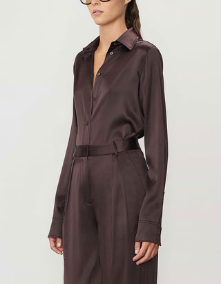 Seidenstretch-Hemdbluse Constance