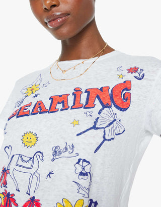 Bedrucktes Baumwoll-Leinen T-Shirt The Sinful Tee im Vintage-Look