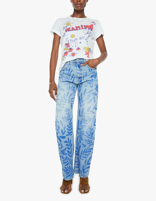 Bedrucktes Baumwoll-Leinen T-Shirt The Sinful Tee im Vintage-Look