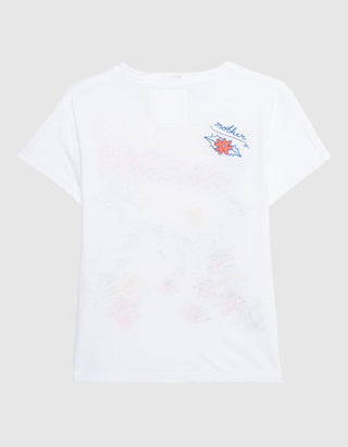 Bedrucktes Baumwoll-Leinen T-Shirt The Sinful Tee im Vintage-Look