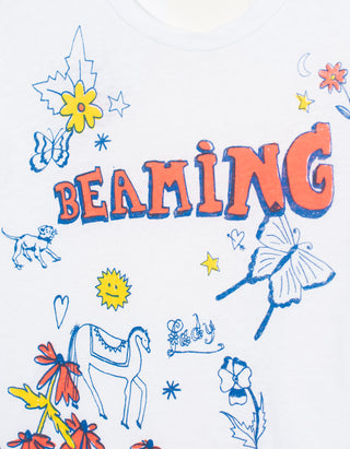 Bedrucktes Baumwoll-Leinen T-Shirt The Sinful Tee im Vintage-Look