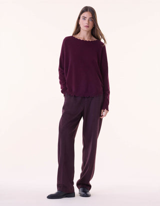 Oversize Destroyed Kaschmir-Pullover Mela