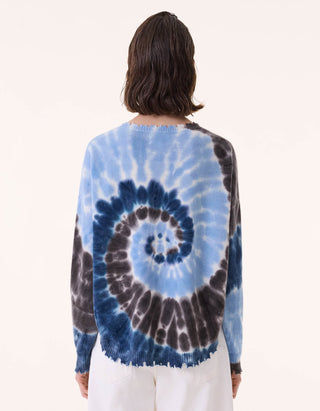 Destroyed Batik Kaschmir-Pullover Mela