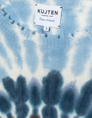 Destroyed Batik Kaschmir-Pullover Mela