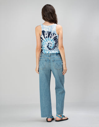 Batik Leinen-Tanktop Soft Sunny