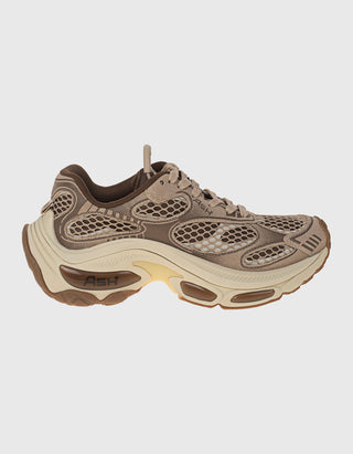 Leder-Sneaker Dragon mit Mesh-Details