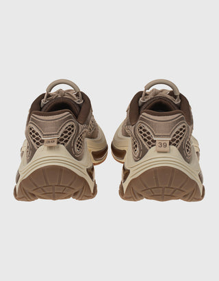 Leder-Sneaker Dragon mit Mesh-Details