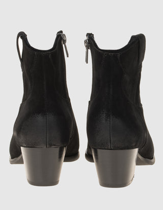 Veloursleder Stiefellette Fame im Used-Look