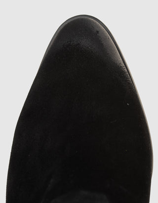 Veloursleder Stiefellette Fame im Used-Look