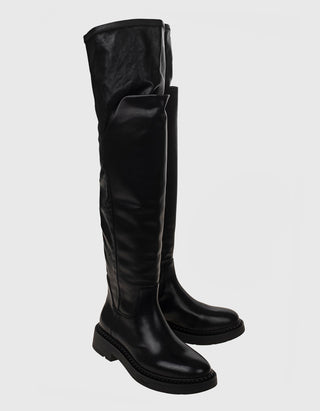 Overknee Leder-Stiefel Mustang