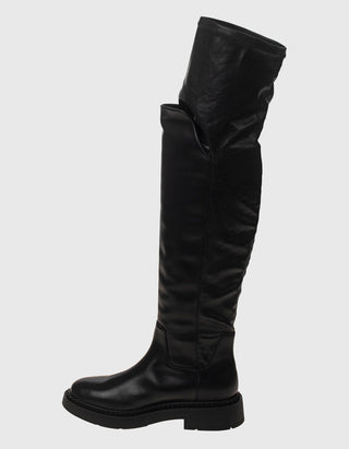 Overknee Leder-Stiefel Mustang