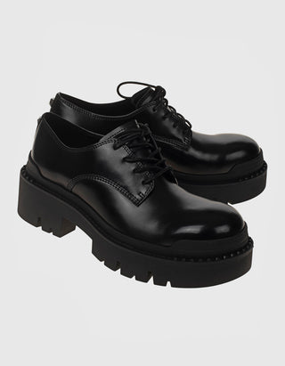 Leder-Schnürschuhe Net